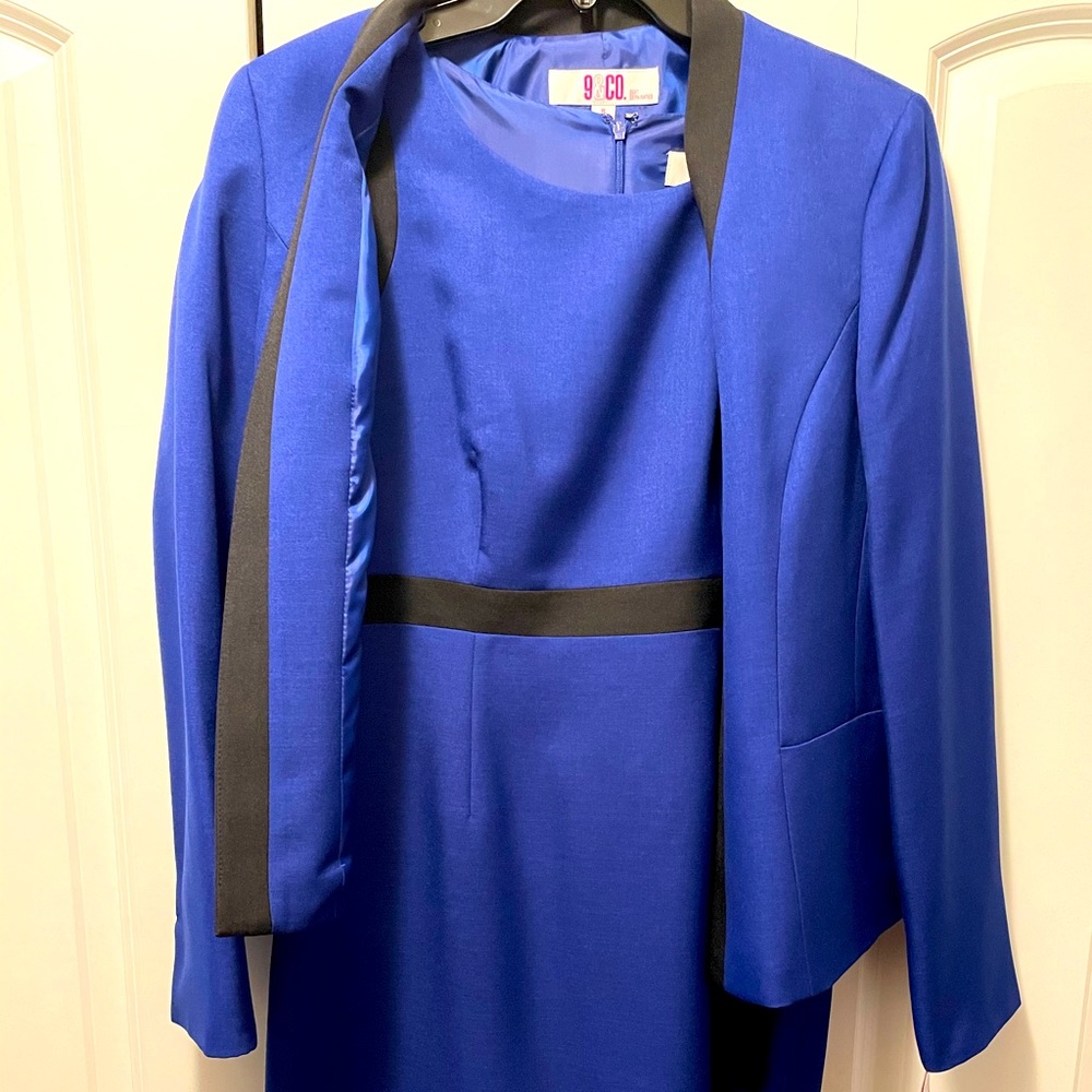 NWT 9&Co Navy Blue Dress Suit